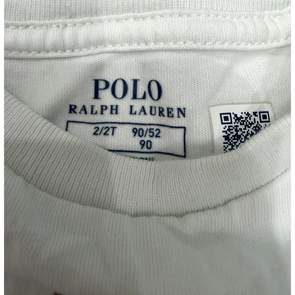 Polo Ralph Lauren Baby T Shirt Bear Logo Size 2T